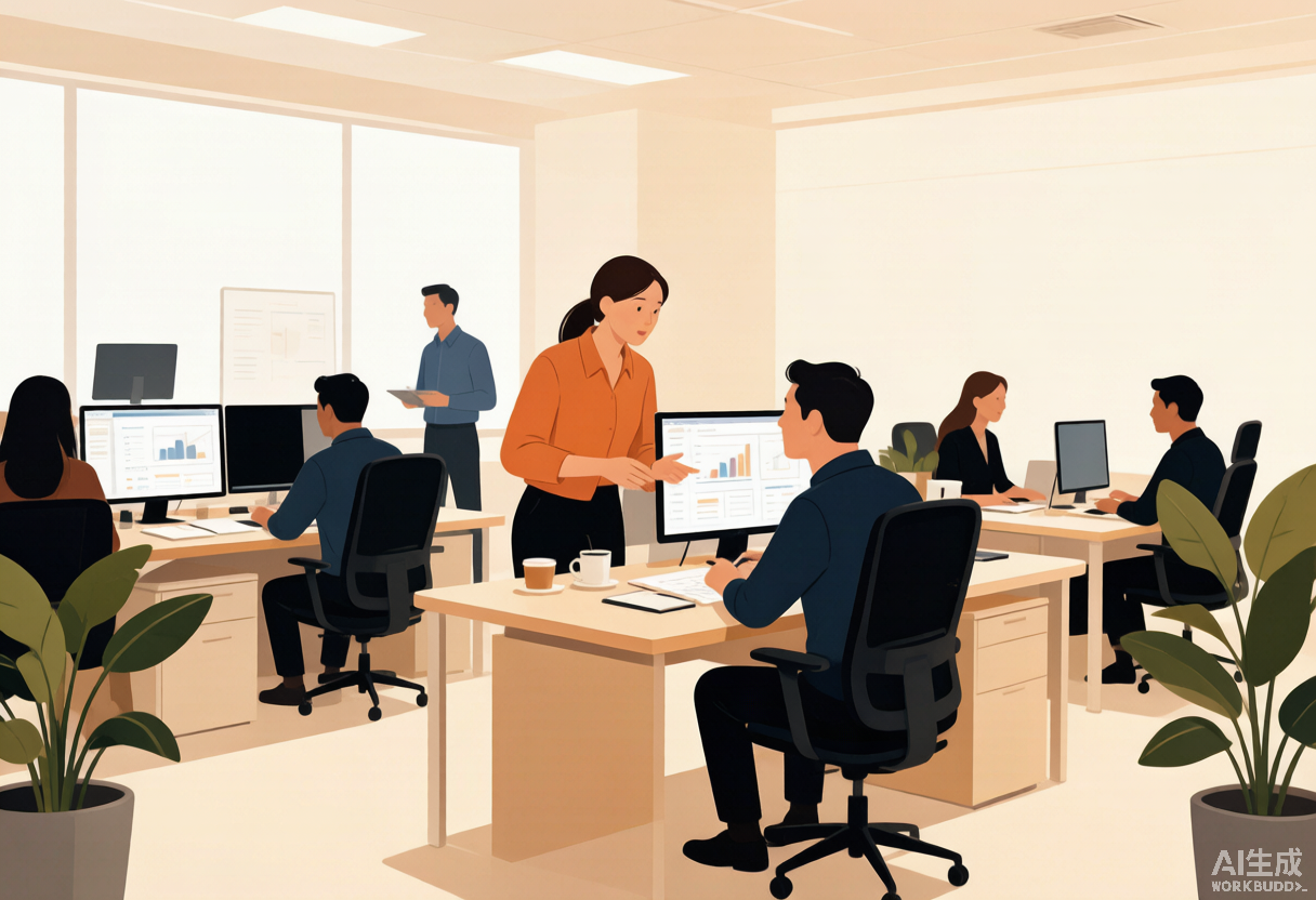 Modern Chinese workplace